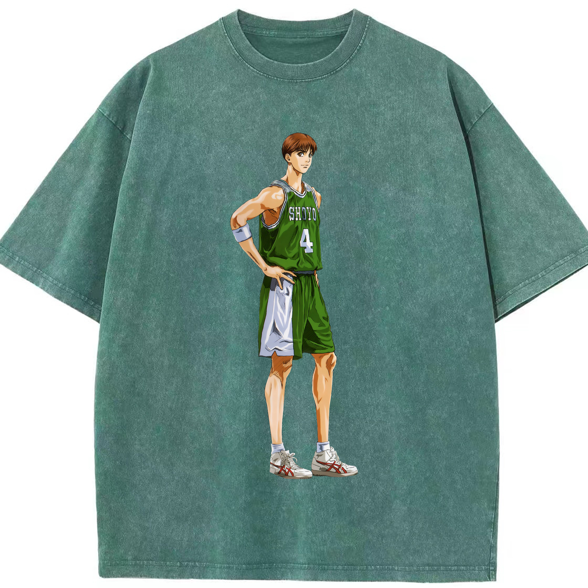 （画像用） SLAM DUNK／スラムダンク 綿100% ヴィンテージ風 半袖Tシャツ（フロントプリント）